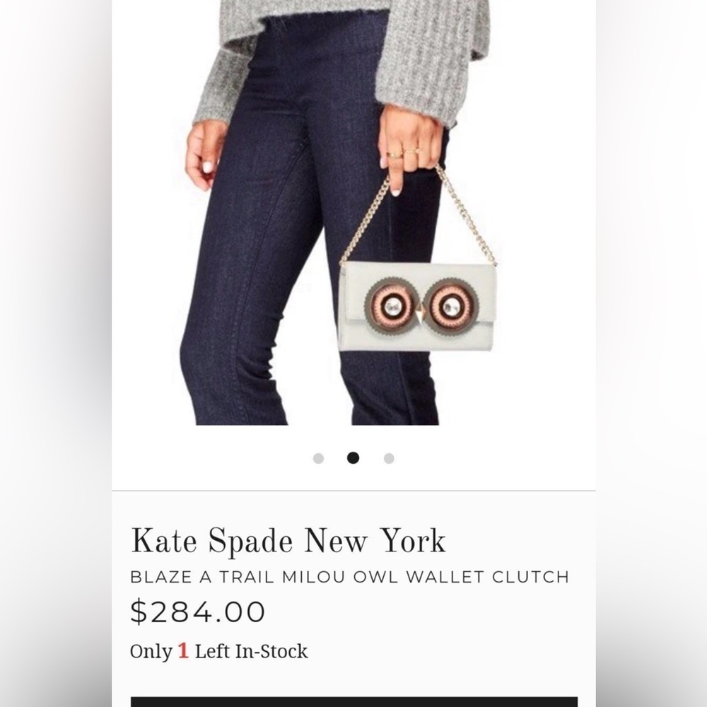 Kate Spade New York Blaze a Trail Milou Owl Wallet Clutch